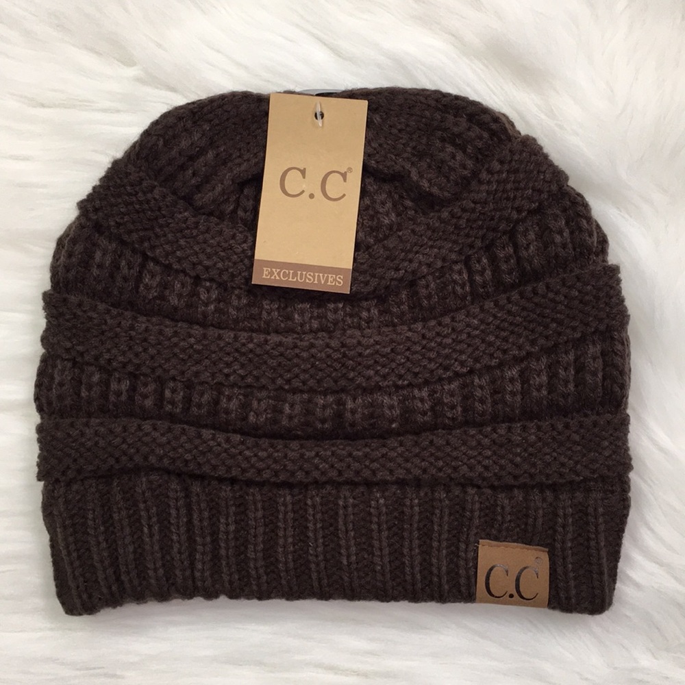 Brown Classic C.C Beanie